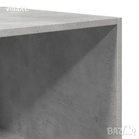 vidaXL Гардероб, бетонно сиво, 80x50x200 см, инженерно дърво, снимка 7 - Гардероби - 56146894