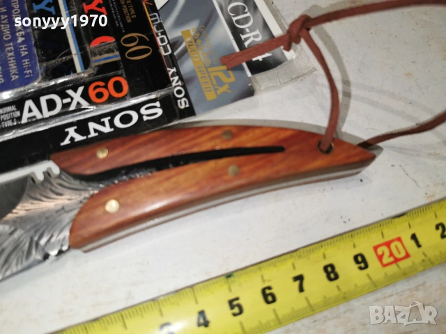 НОЖ С ДЪРВЕНА ДРЪЖКА И ВРЪВ 2102261612, снимка 7 - Ножове - 53573520