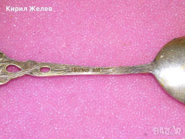 ANTIKO СТАРА НЕМСКА ФЛОРАЛНА КОЛЕКЦИОНЕРСКА СРЕБЪРНА ЛЪЖИЧКА За КАФЕ СРЕБРО 800 ПРОБА 42982, снимка 14 - Колекции - 44376221