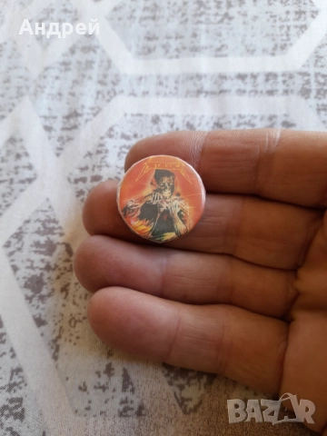 Стара значка Metallica, снимка 2 - Колекции - 51595721