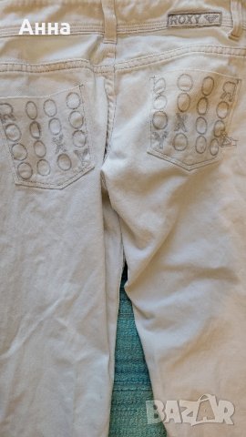 бели дамски панталони roxy , снимка 3 - Панталони - 42651649