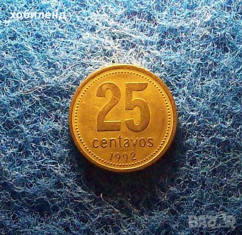 25 центавос Аржентина 1992, снимка 1 - Нумизматика и бонистика - 35815241