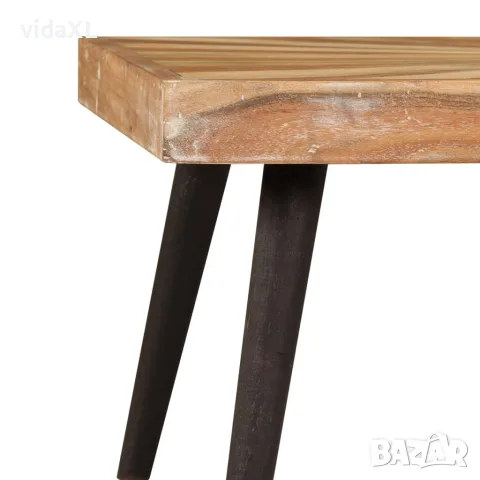 vidaXL Маса за кафе, мангово дърво масив, 90x55x36 см, снимка 3 - Маси - 56146436