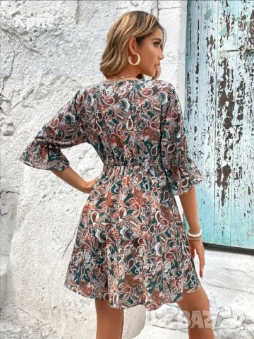 Ефирна лятна къса рокля размер М, снимка 3 - Рокли - 44505880