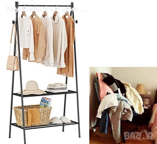 Подвижен рафт за обувки и дрехи тип щендер, снимка 2 - Други стоки за дома - 41267160