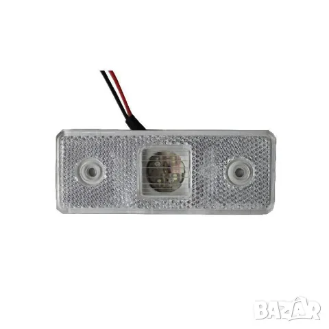 Правоъгълен LED габарит 24 V, бял
