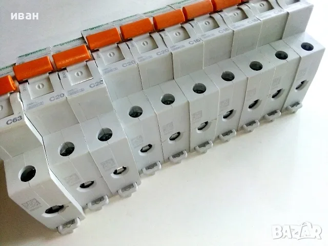 Автоматични монофазни предпазители Schneider Elecctric, снимка 6 - Ключове, контакти, щепсели - 55787810