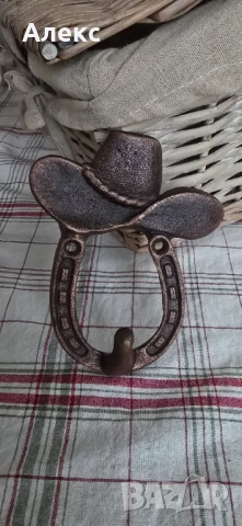 Закачалка подкова, каубой– чугун., снимка 2 - Закачалки - 53740148