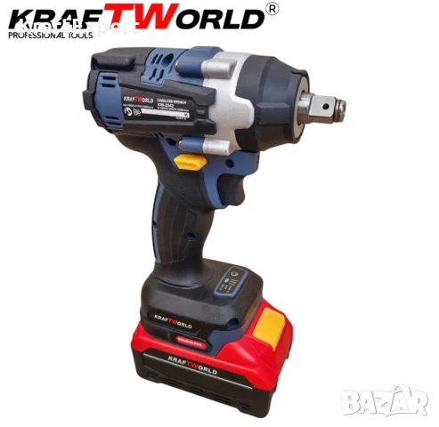 Акумулаторен Ударен Комбиниран Гайковерт-Винтоверт Kraftworld с 2 Батерии, снимка 3 - Винтоверти - 50482893
