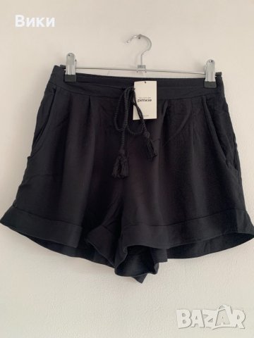 Черни къси панталонки черен панталон , снимка 3 - Къси панталони и бермуди - 40045438