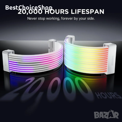 AsiaHorse, Cable Cover Kit за дънна платка и GPU PC кабел, 5V 3-Pin ARGB, снимка 9 - Кабели и адаптери - 53624553