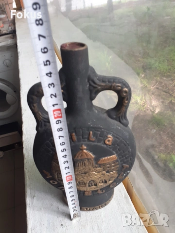 Старо вино бъклица Мерло от Хърсово с печат -Рилски манастир, снимка 7 - Антикварни и старинни предмети - 53429544