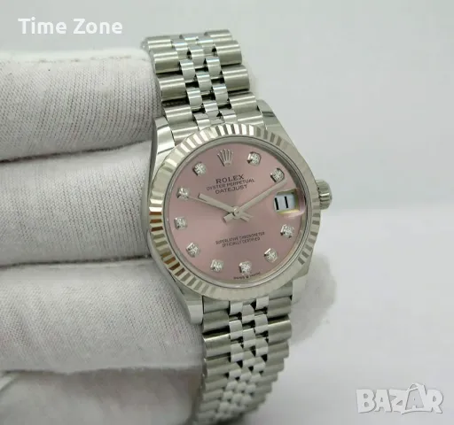 Rolex Datejust 31mm Steel Pink Dial Diamond Дамски Различни Варианти, снимка 8 - Дамски - 48182845