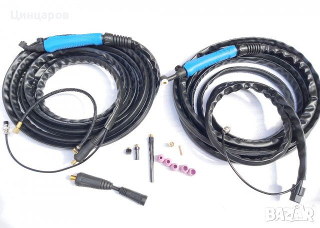 Тиг-Виг шланг дължина 8м.гъвкава глава серия 9,кран газ/ключ