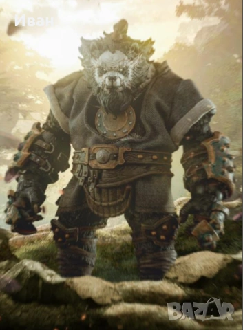 Фигурка на Черната Панда Ян / Black Panda Brother Yang от Планетата на зверовете !