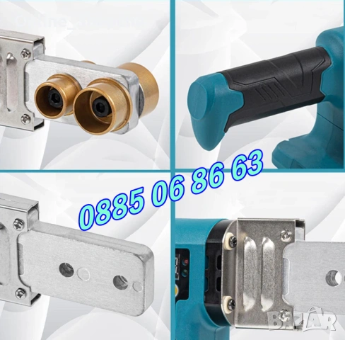 Акумулаторна лепачка за полипропиленови тръби 36V 8Ah, лепачка за ППР, снимка 4 - Други инструменти - 53276426