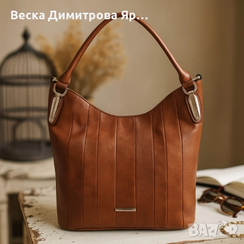 Дамска чанта с голямо отделение и елегантен дизайн, снимка 2 - Чанти - 51609794