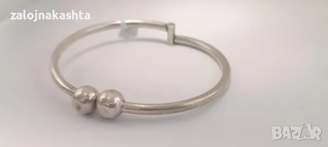 Сребърна гривна-14,45гр/925, снимка 2 - Гривни - 49621014