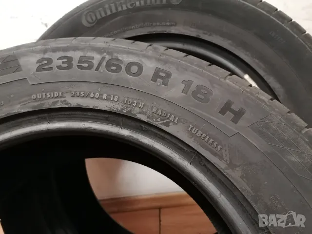 2 бр. 235/60/18 Continental / летни гуми джип SUV , снимка 7 - Гуми и джанти - 46871854