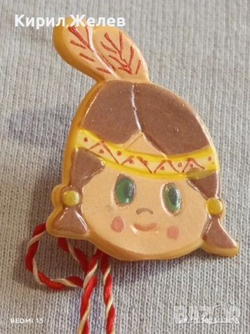 Мартеничка стара 90г. Арт много красива за КОЛЕКЦИЯ ДЕКОРАЦИЯ 47918, снимка 3 - Други - 52210694