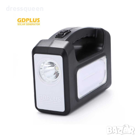 GDlite 3 Мултифункционален преносим соларен комплект с фенер, LED лампи и USB изход за зареждане на , снимка 4 - Соларни лампи - 44919452