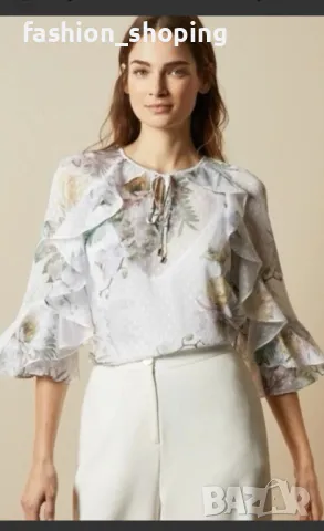 Разкошна блуза Ted Baker, размер 3(L), снимка 11 - Блузи с дълъг ръкав и пуловери - 49851965