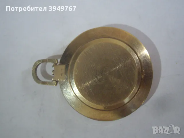 Стар позлатен джобен часовник., снимка 2 - Джобни - 50060082