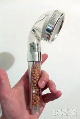 SPA Shower - СПА Душ слушалка с естествен филтър от турмалин и германий, снимка 13 - Смесители - 34352944
