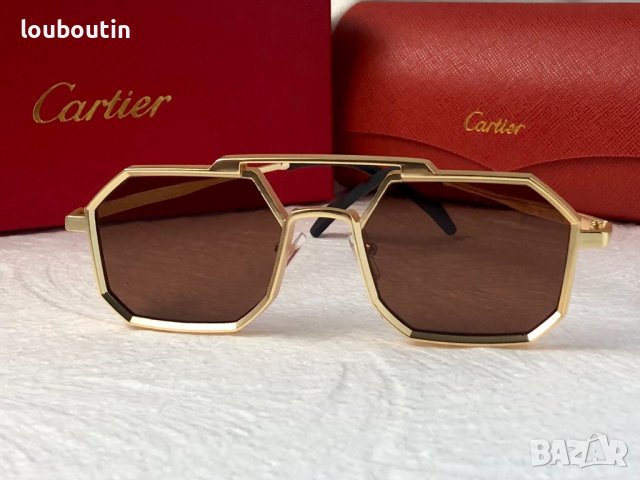-22% Разпродажба Cartier Мъжки слънчеви 2 цвята осмоъгълни