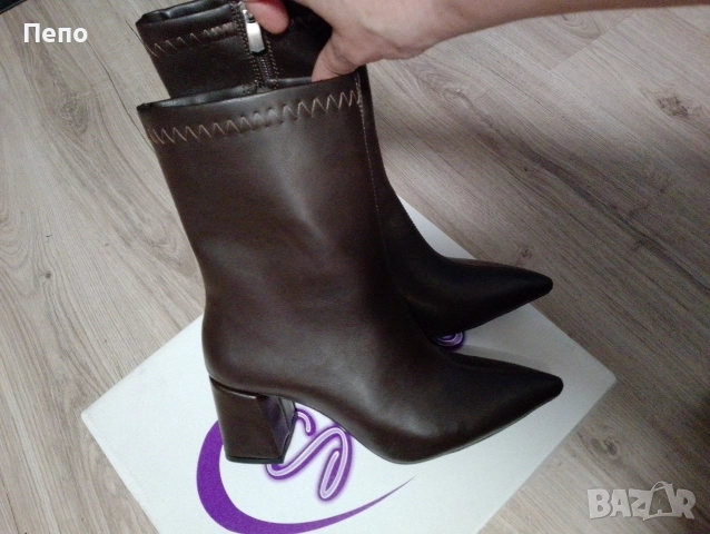 Кафеви боти, снимка 3 - Дамски боти - 52937645