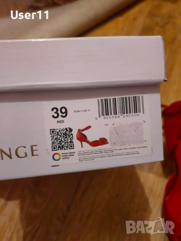 Дамски червени обувки на ток Eva Minge, снимка 6 - Дамски обувки на ток - 51825686