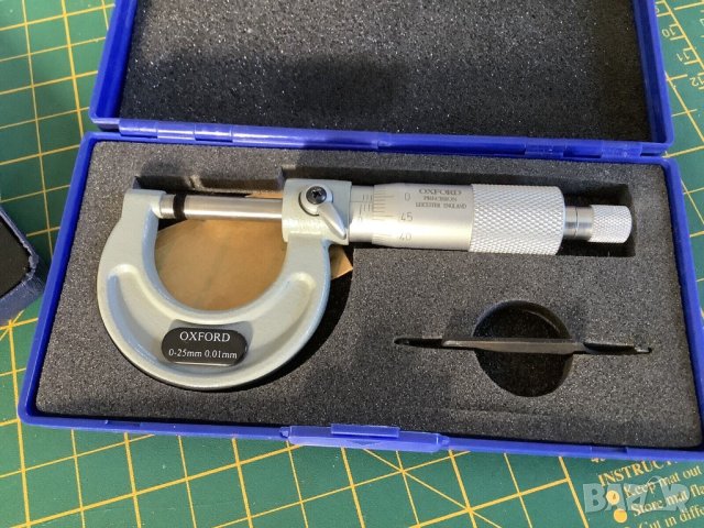Английски  Микрометър  Oxford, снимка 2 - Други инструменти - 42440028