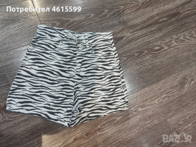 дънкови панталонки на Zara, снимка 6 - Къси панталони и бермуди - 53772921