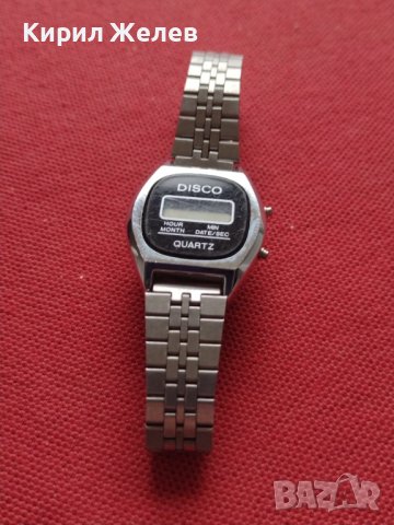 КОЛЕКЦИОНЕРСКИ МОДЕЛ ЕЛЕКТРОНЕН ЧАСОВНИК СТАР РЯДЪК DISCO QUARTZ 33295, снимка 7 - Антикварни и старинни предмети - 38704207