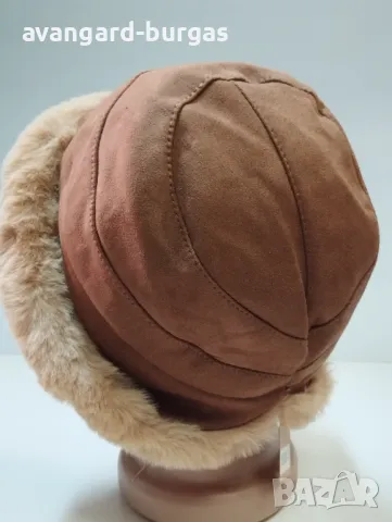  Дамска зимна шапка с периферия 168 avangard-burgas , снимка 3 - Шапки - 48165761