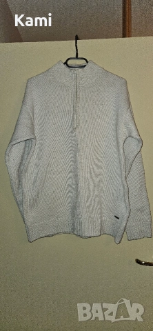 Бежов мъжки пуловер, L размер 