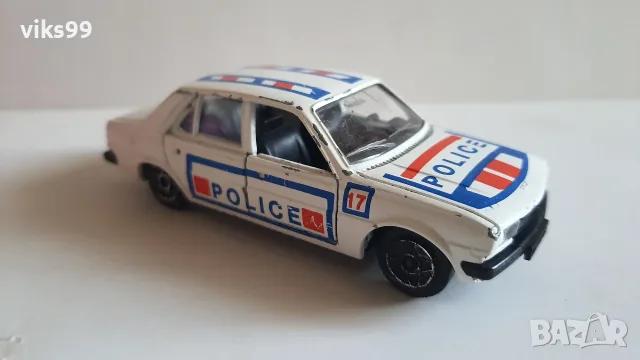 VINTAGE Peugeot 305 Police Solido 1/43 Made in France, снимка 6 - Колекции - 55966986