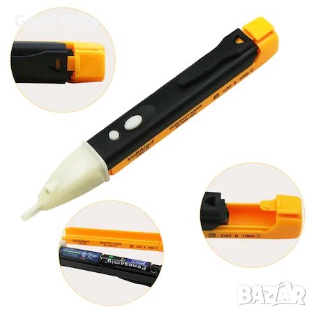 Безконтактен тестер за напрежение, снимка 5 - Други инструменти - 38746749