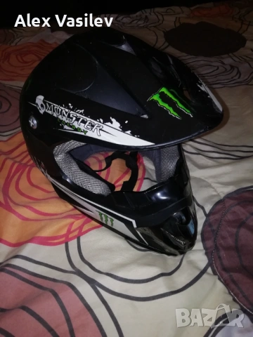 Каска Монстър става за скутер, снимка 5 - Аксесоари за велосипеди - 53725419