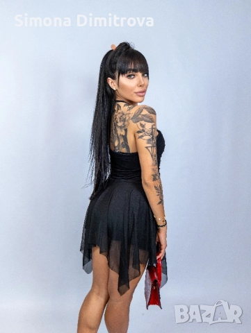 Рокля-Martha-черно, снимка 4 - Рокли - 52659255