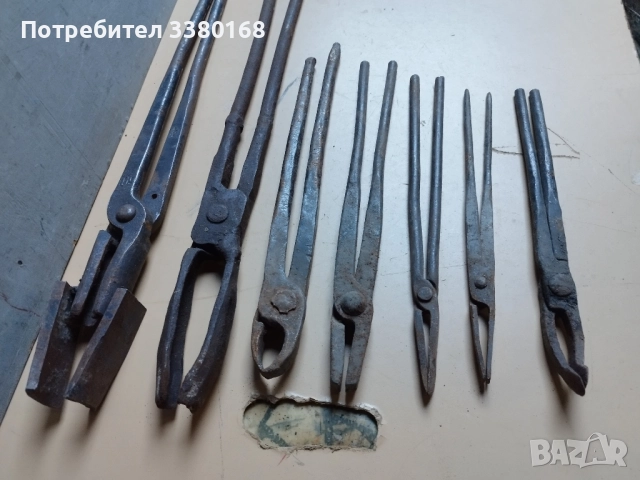 клещи за ковачи различни големини, снимка 5 - Клещи - 52206181