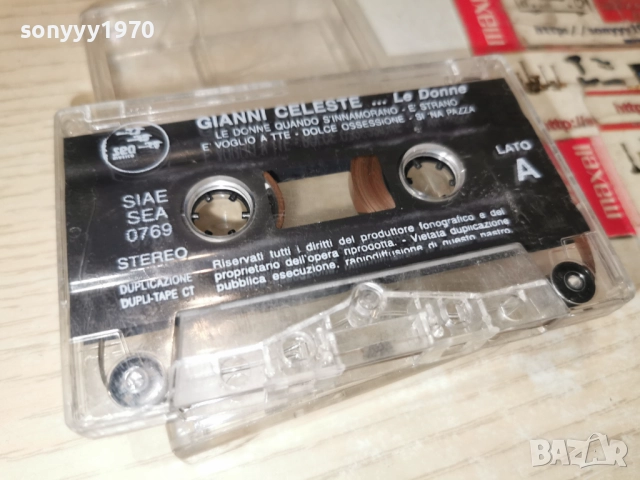 GIANNI CELESTE-ORIGINAL TAPE 2112251927, снимка 12 - Аудио касети - 52868535