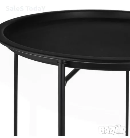 Маса за балкон, 52см, метална, кръгла, снимка 4 - Маси - 31160793