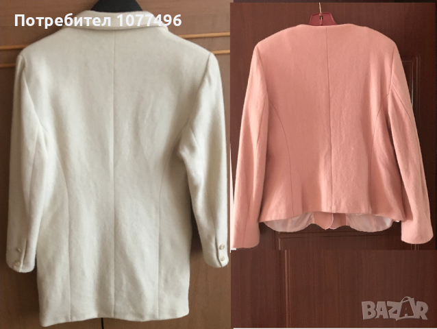 Памучно Сако Вълнено Сако Кашмирено Сако  Вълнена Болеро Жилетка, снимка 3 - Сака - 24447018