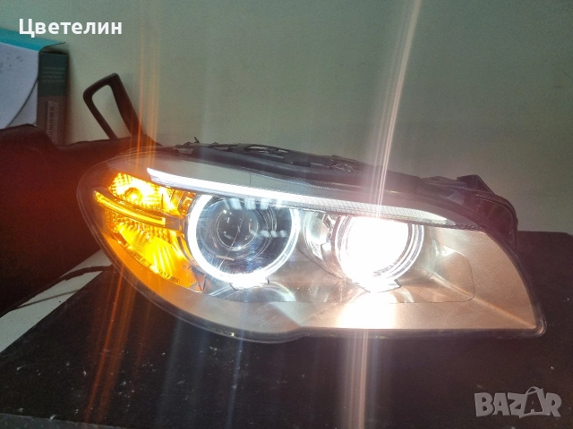 Десен фар BMW F10 F11 Face ксенон завиващ  бмв ф10  xenon far zavivash, снимка 8 - Части - 53763596