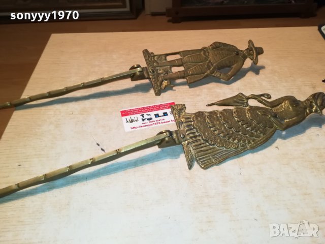 РЕТРО ЗАКАЧАЛКИ МЕД/МЕСИНГ ОТ ГЕРМАНИЯ 3009211936, снимка 8 - Антикварни и старинни предмети - 34308431