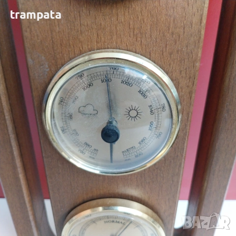 НАЙ ДОБРАТА ОФЕРТА Немски барометър термометър влагомер, снимка 3 - Антикварни и старинни предмети - 53143482