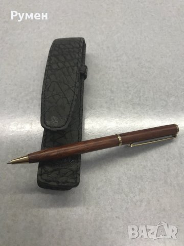 Химикалка с кожен калъф, снимка 4 - Ученически пособия, канцеларски материали - 35802245