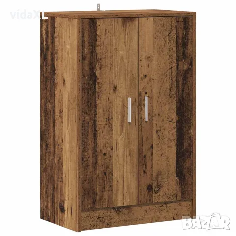 vidaXL Шкаф за обувки, старо дърво, 60x35x92 см, инженерно дърво, снимка 1 - Шкафове - 56148201
