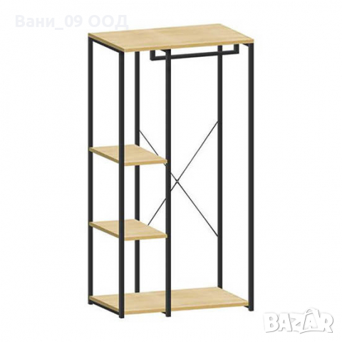 Голяма закачалка с етажерки-ПДЧ и стомана, снимка 3 - Закачалки - 36327572